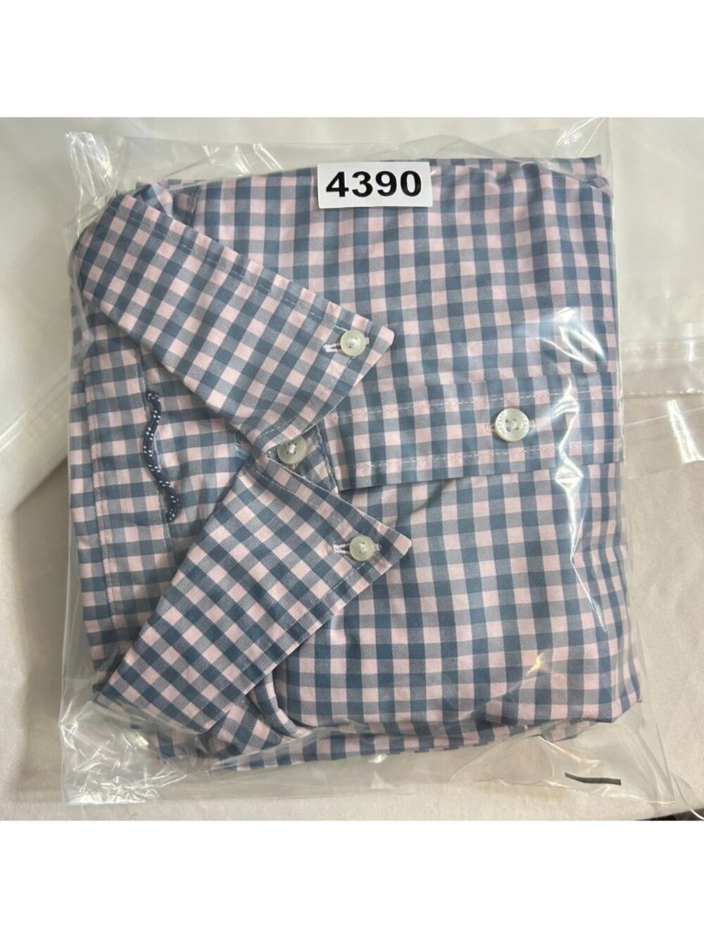 Vineyard Vines Button Down Shirt Mens‎ M Pink Blue Gingham On The Go Performance - Picture 12 of 12